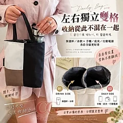G-韓系質感獨立雙格多功能收納手提包 縮圖 2