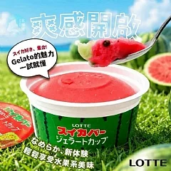 LOTTE 西瓜義式雪酪杯(2杯)(2026/9/25收單下架)(高風險商品能自取或配合送貨時間再私訊加單) 縮圖 2